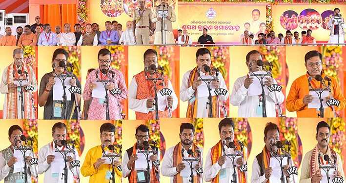 ରାଜ୍ୟରେ ବିଜେପି ସରକାର: ମୁଖ୍ୟମନ୍ତ୍ରୀ ଭାବେ ଶପଥ ନେଲେ ମୋହନ ମାଝୀ