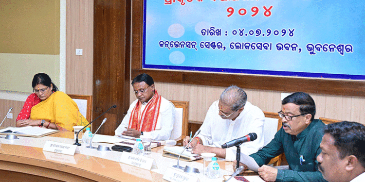 ରାଜ୍ୟସ୍ତରୀୟ ପ୍ରାକୃତିକ ବିପର୍ଯ୍ୟୟ କମିଟି ବୈଠକ-୨୦୨୪