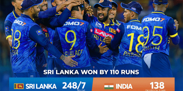 ସିରିଜ୍ ହାରିଲା ଟିମ୍ ଇଣ୍ଡିଆ: ଶେଷ ମ୍ୟାଚ୍ ୧୧୦ ରନ୍‌ରେ ଜିତିଲା ଶ୍ରୀଲଙ୍କା