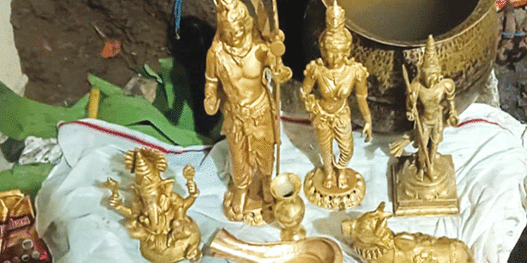 ଆଖଣ୍ଡଳମଣି ସେବାୟତଙ୍କ ଘରୁ ମୂଲ୍ୟବାନ ମୂର୍ତ୍ତି ଉଦ୍ଧାର