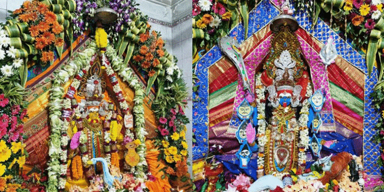 ମା’ ଭଦ୍ରକାଳୀ ବେଦମାତା ଓ ମହାକାଳୀ ବେଶରେ ପୂଜା ପାଇଛନ୍ତି