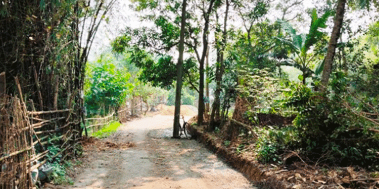 ନିର୍ମାଣାଧିନ ରାସ୍ତା ଉପରୁ ବିଦ୍ୟୁତ୍ ଖୁଂଟ ସ୍ଥାନାନ୍ତର ନକରି ଚାଲିଛି କାର୍ଯ୍ୟ