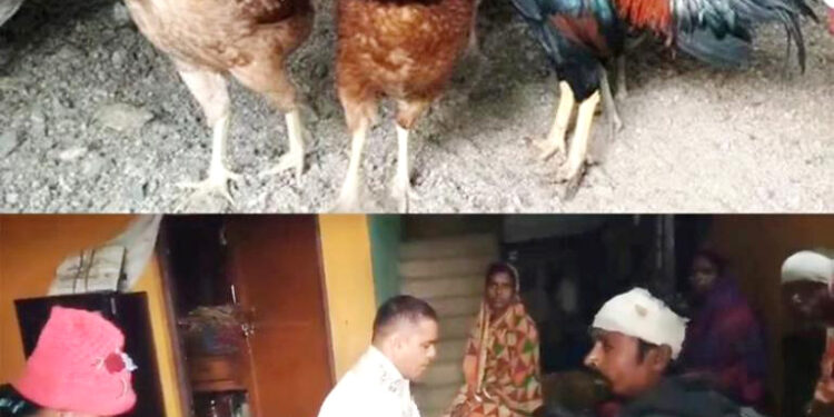 କୁକୁଡ଼ା ଭାଡି ଖୋଲିଲେ; ଘରେ ପଶି ଭୁଜାଲିରେ ହାଣିଲେ