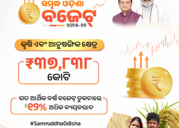 ରାଜ୍ୟ ବଜେଟ୍ : କୃଷି ପାଇଁ ୩୭,୮୩୮ କୋଟିର ବ୍ୟୟ ବରାଦ