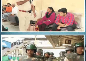 ଭୁବନେଶ୍ୱର ରେଳ ଷ୍ଟେସନରେ ହାଇ ଆଲର୍ଟ : ଆର୍‌ପିଏଫ୍‌ର ଫ୍ଳାଗ ମାର୍ଚ୍ଚ