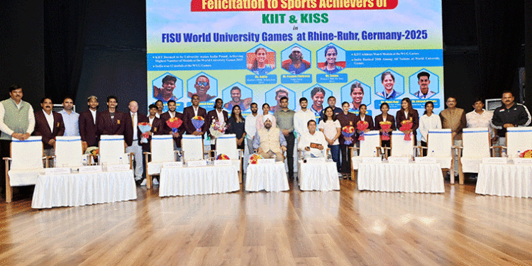 ବିଶ୍ୱ ବିଶ୍ୱବିଦ୍ୟାଳୟ କ୍ରୀଡ଼ା -୨୦୨୫ :କିଟ୍‍ର ପଦକ ବିଜେତା ଖେଳାଳିଙ୍କୁ ଉଚ୍ଛ୍ୱସିତ ସମ୍ବର୍ଦ୍ଧନା