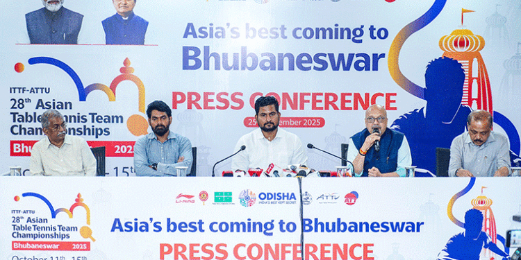 ଓଡ଼ିଶାରେ ପ୍ରଥମ ଥର ପାଇଁ ଆୟୋଜିତ ହେବ ଏସୀୟ ଟେବୁଲ ଟେନିସ୍ ଟିମ୍ ଚାମ୍ପିୟନସିପ୍