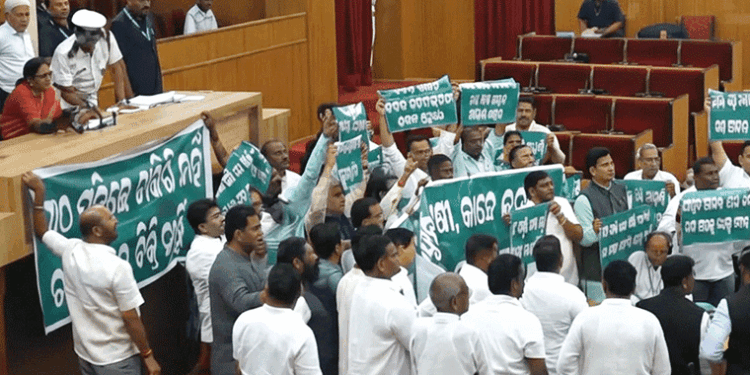ଧାନ ମଣ୍ଡି ପ୍ରସଙ୍ଗରେ ଉଠିଲା ପଡ଼ିଲା ବିଧାନସଭା