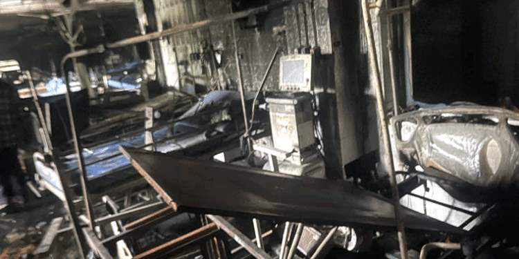 ଏସସିବିରେ ବଡ଼ ଧରଣର ଅଗ୍ନିକାଣ୍ଡ: ୧୦ ରୋଗୀଙ୍କ ମୃତ୍ୟୁ