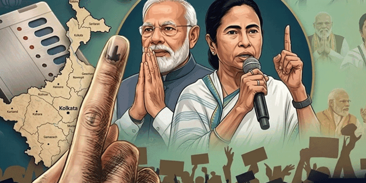 ଏକ୍‌ଜିଟ୍‌ ପୋଲ୍‌ : ଆସାମରେ ଏନ୍‌ଡିଏ, ପଶ୍ଚିମବଙ୍ଗରେ ଫୁଟିପାରେ ପଦ୍ମ