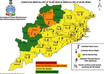 ୪୫ ଡିଗ୍ରି ଛୁଇଁଲା ୫ ସହରର ତାତି